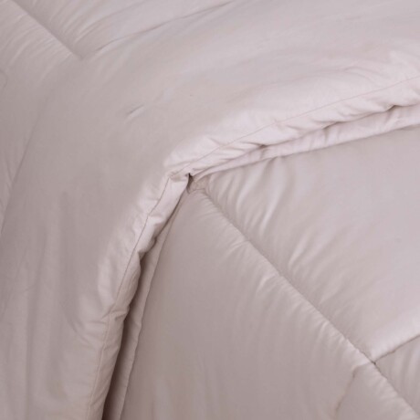 ACOLCHADO 2 PLAZAS ALGODON NATURAL-BEIGE PLUMI ARENA