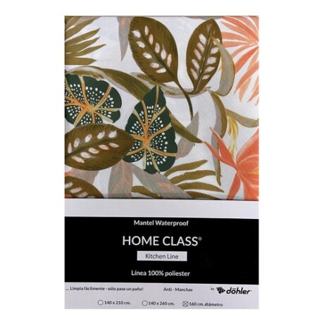 Mantel circular Home Class repele el agua 160cm Hojas Verde Mantel circular Home Class repele el agua 160cm Hojas Verde