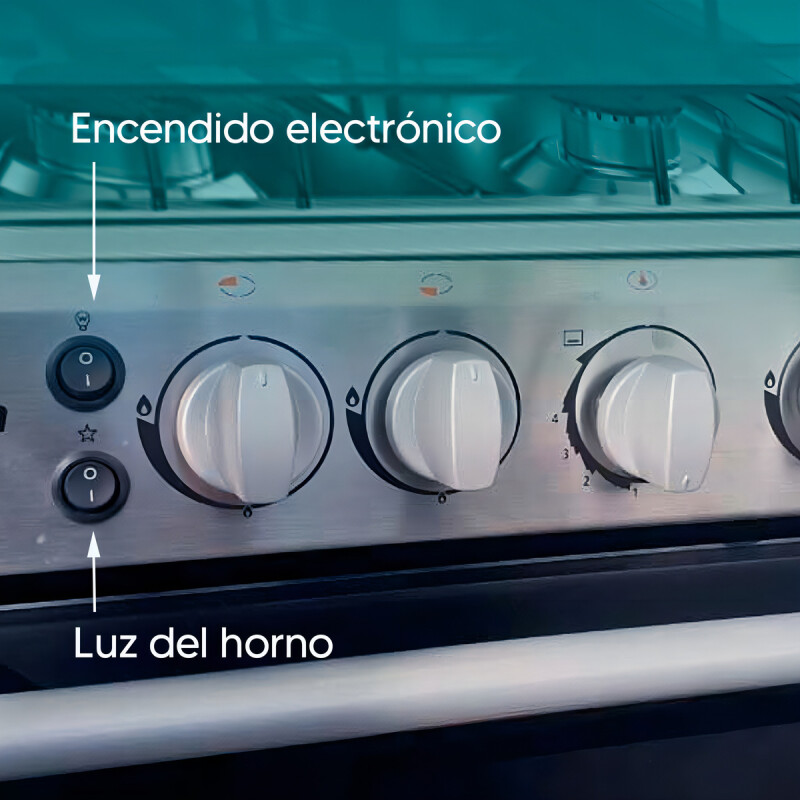Cocina Multigas Enxuta Con Luz 9504n Encendido Color Negro Cocina Multigas Enxuta Con Luz 9504n Encendido Color Negro
