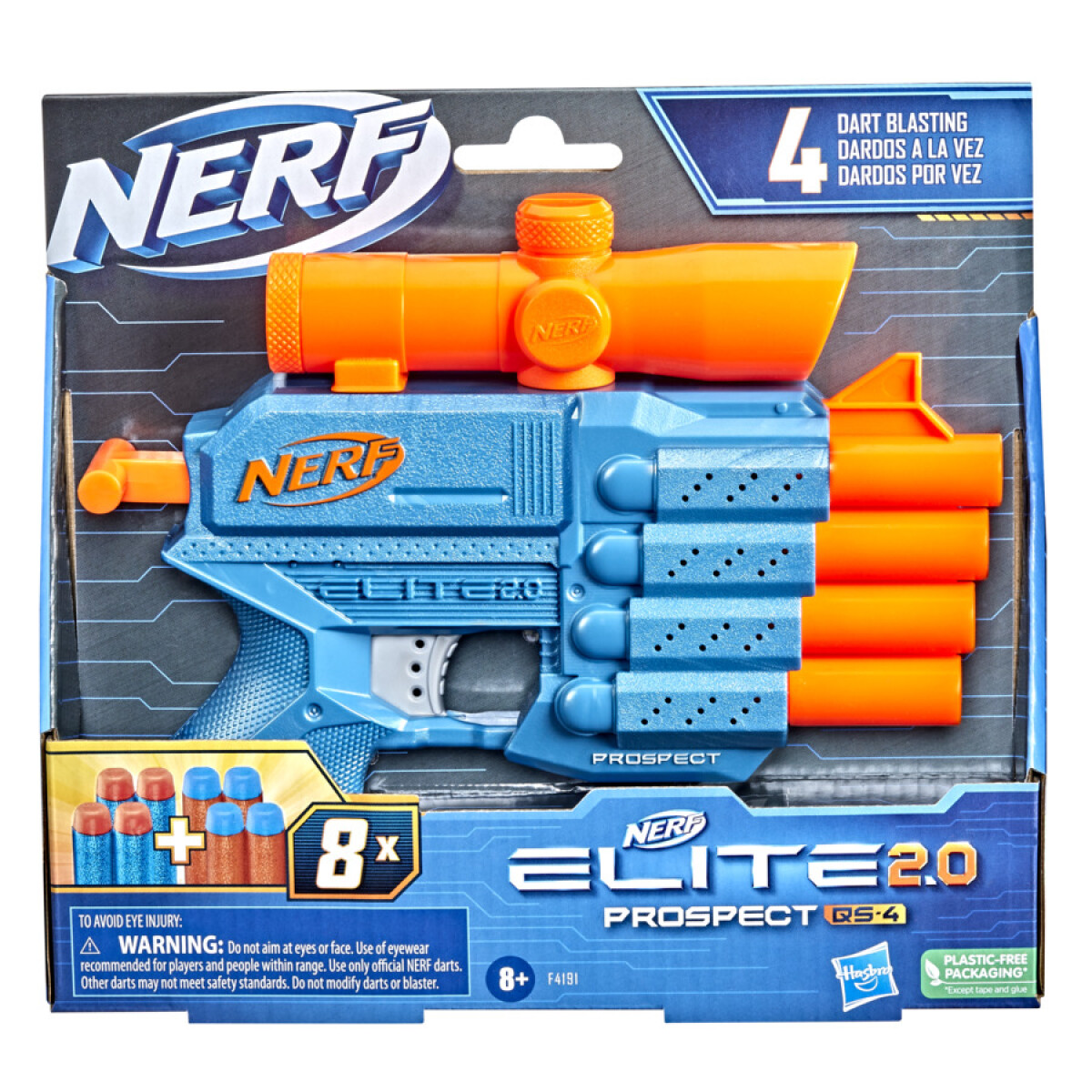 Pistola Nerf Elite 2.0 Prospect Qs 4 - 001 