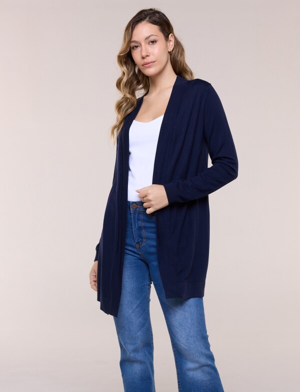 Cardigan Liviano Abierto AZUL
