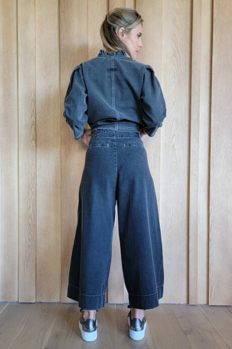 Pantalón Romero Denim Negro picado