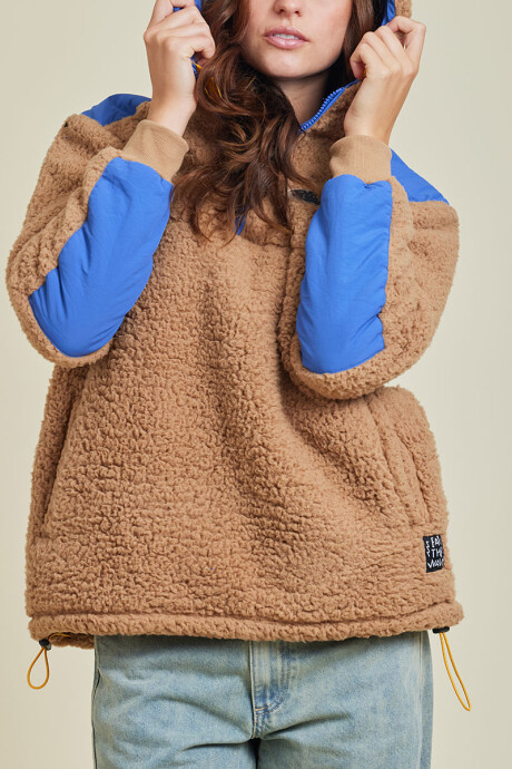 CANGURO S/C ELLES ( SHERPA ) RUSTY Caramelo