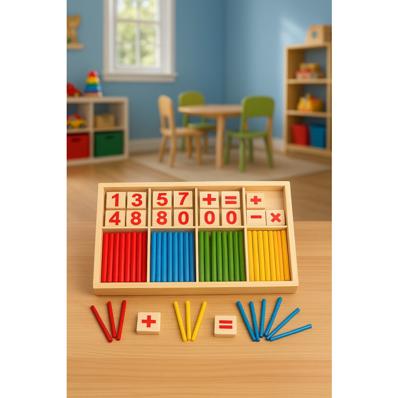 Juego De Madera Educativo En Colores Matematica Didactico Juego De Madera Educativo En Colores Matematica Didactico