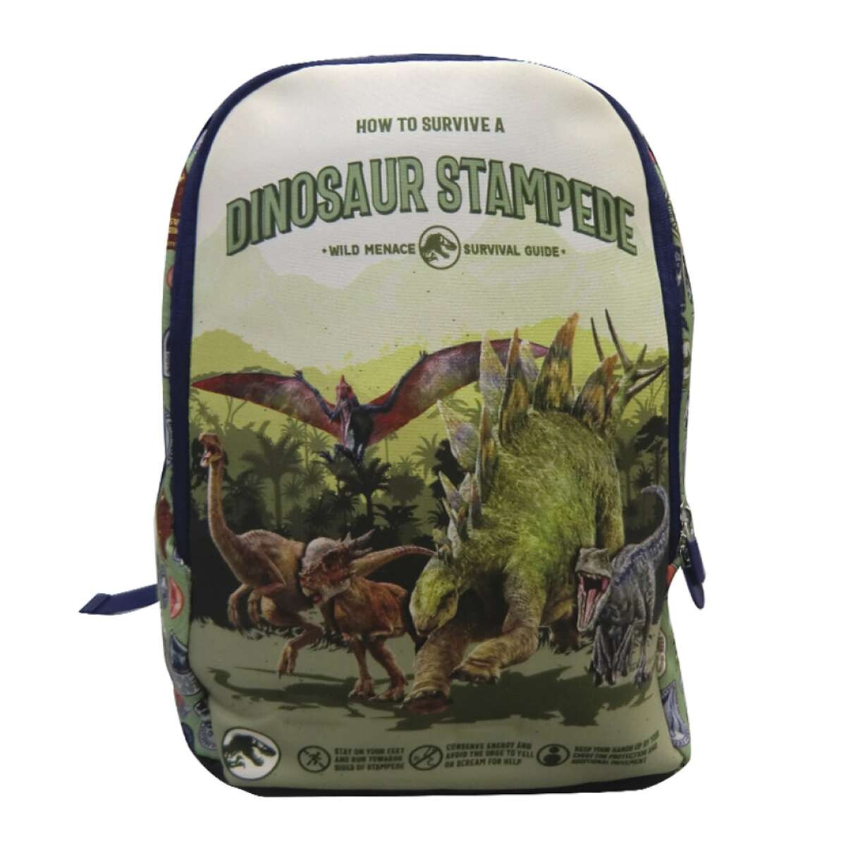 Mochila Infantil Jurassic World Neopreno Grande - 37 x 29 cm 