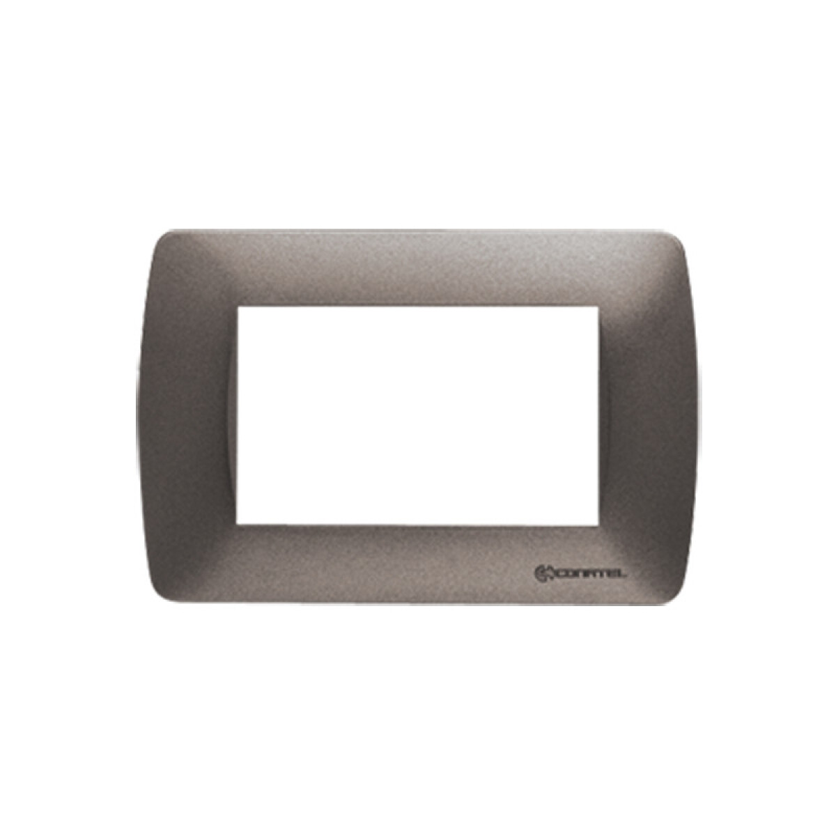 Plaqueta p/3 módulos gris metalizado - Loft - C56968 
