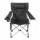 Silla de Tela Plegable Posa Vaso y Bolso Camping Playa Pesca Negro