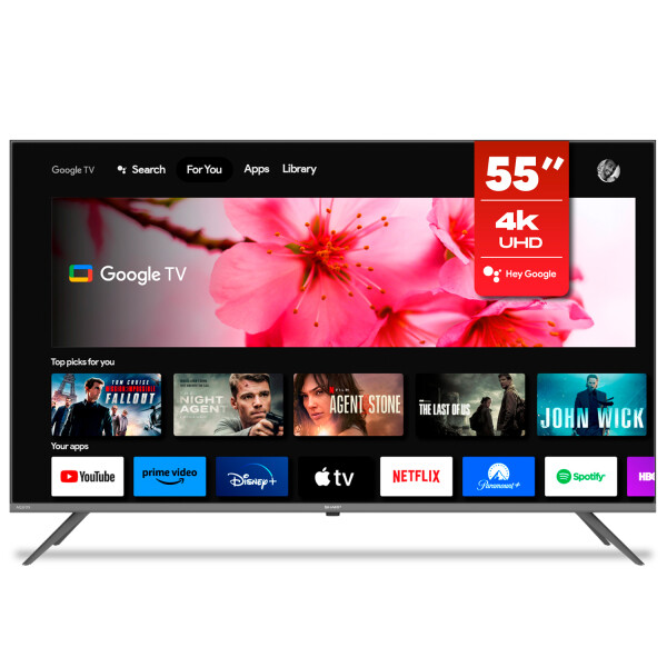 Smart Tv Uhd 4k 55" Sharp Google Tv 4t-c55fl6l TV 55 SHARP SMART AQUOS 4TC55FL6L