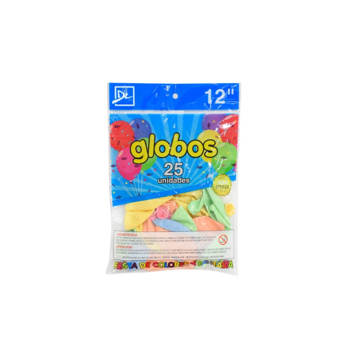 GLOBOS X 25UNDS - Sin color 