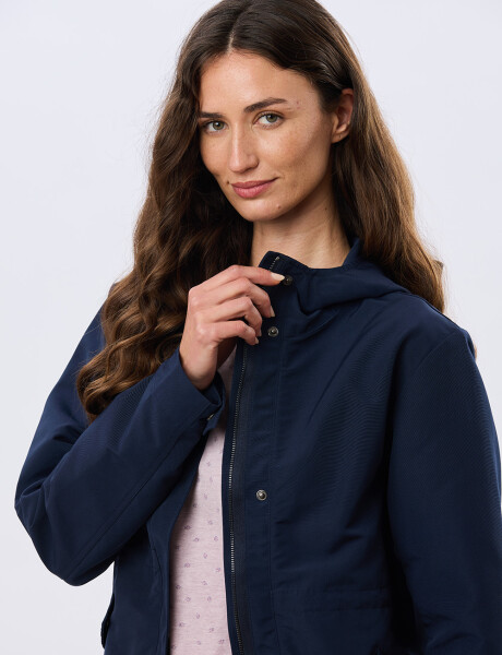 CAMPERA CON CAPUCHA Azul