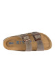 Sandalia Arizona Soft Footbed Oiled Leather - Regular Tabaco