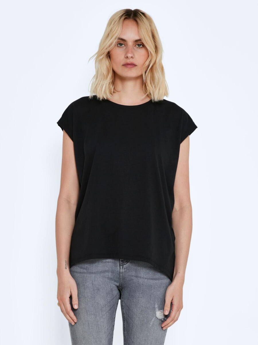 Camiseta Mathilde Básica Oversize - Black 