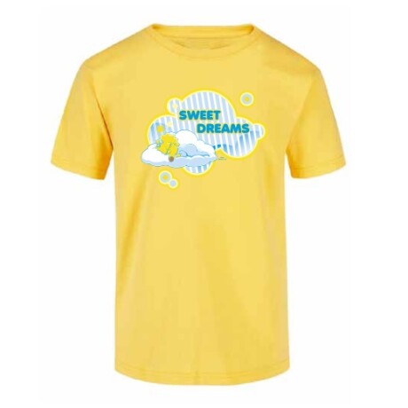 Camiseta Remera Infantil Simpsons Sweet Dreams AMARILLO