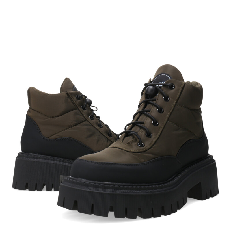 Botas de Mujer Miss Carol NANTU acordonada Verde