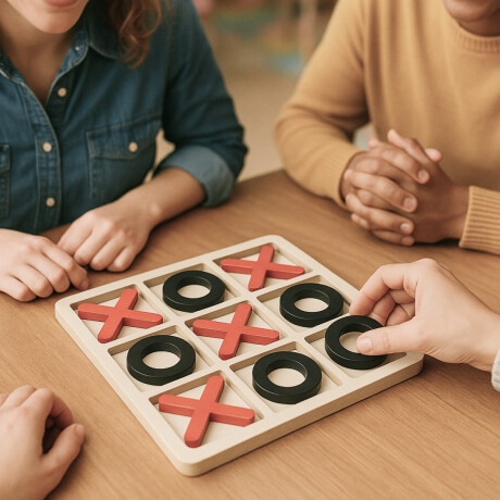 Juego de mesa TATETI XXL Negro Y Rojo