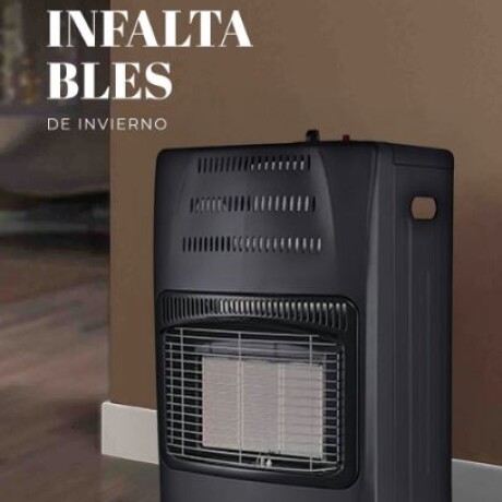 Estufa a Gas Acerinox HT-H-0008 Con Válvula Negro Estufa a Gas Acerinox HT-H-0008 Con Válvula Negro