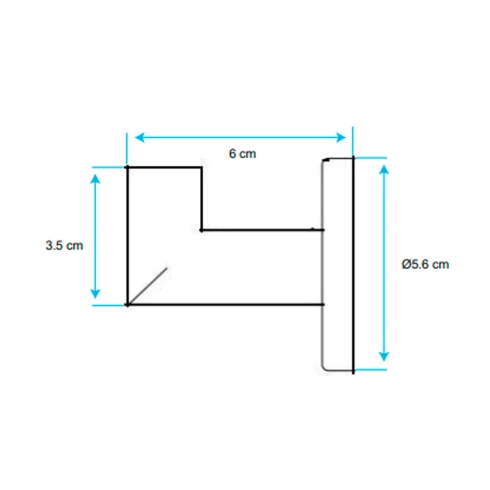 Percha Simple De Acero Inoxidable 304 Pulida 000