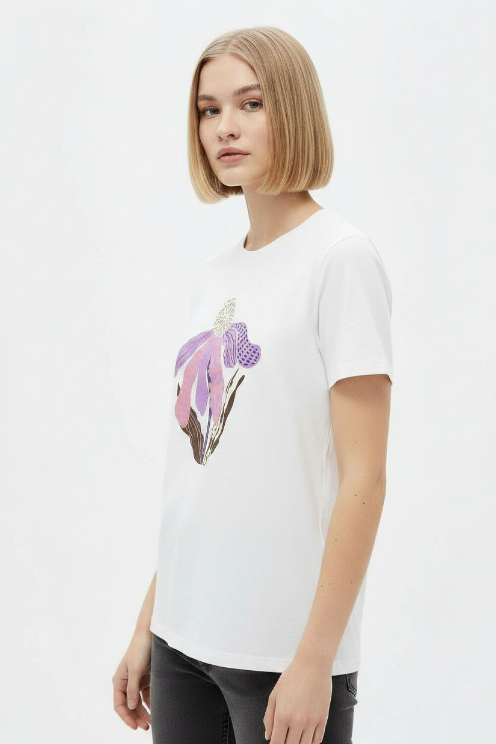 Remera Violeta Estampado 7