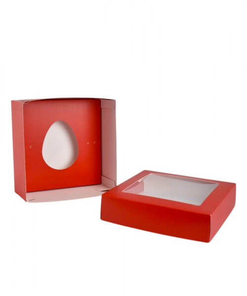 Caja 20x20x9,5 c/visor. - ROJO Caja 20x20x9,5 c/visor. - ROJO