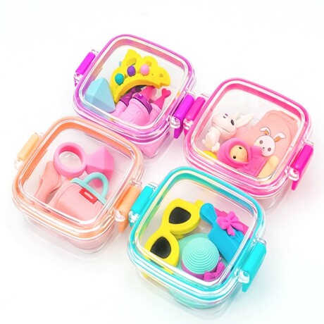 Goma de borrar estuche A rosa