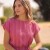 Blusa Casual. Rosa