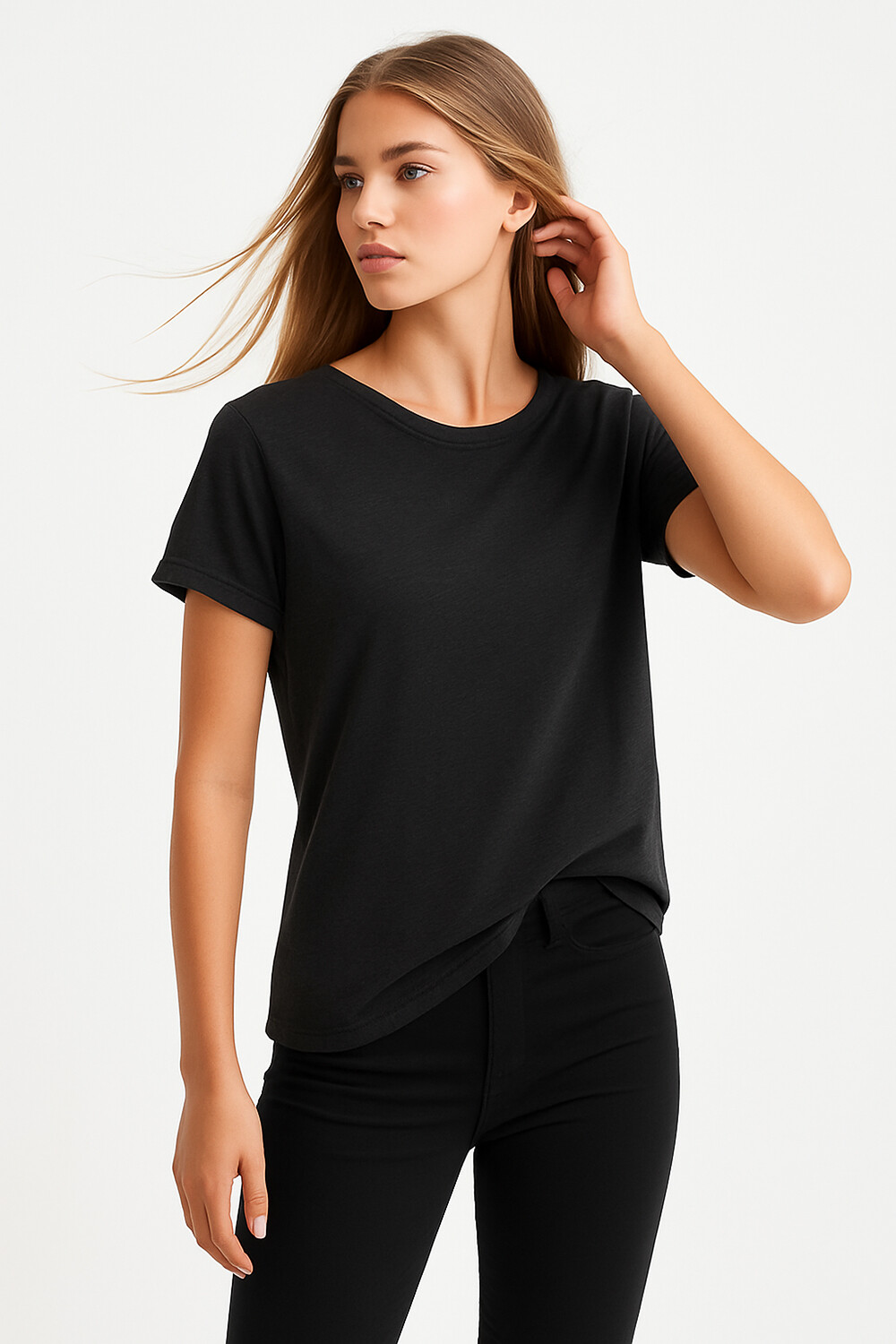 Remera Cordata Negro