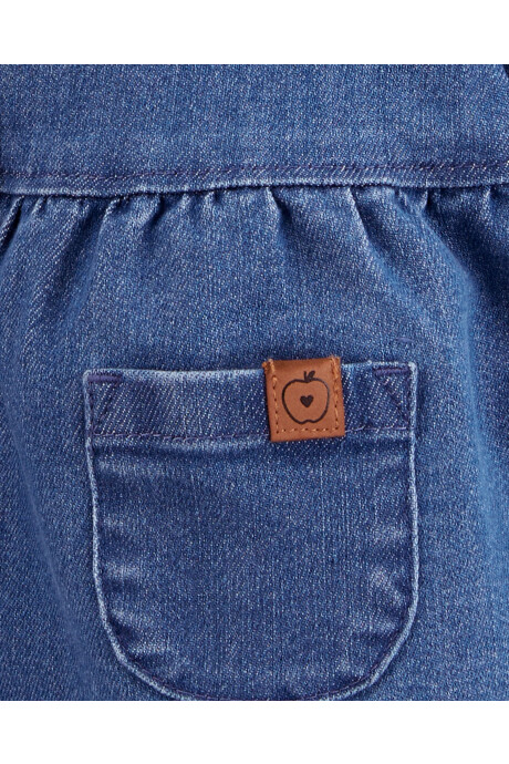 Campera jean con capucha forrada. Talles 0-24M Campera jean con capucha forrada. Talles 0-24M
