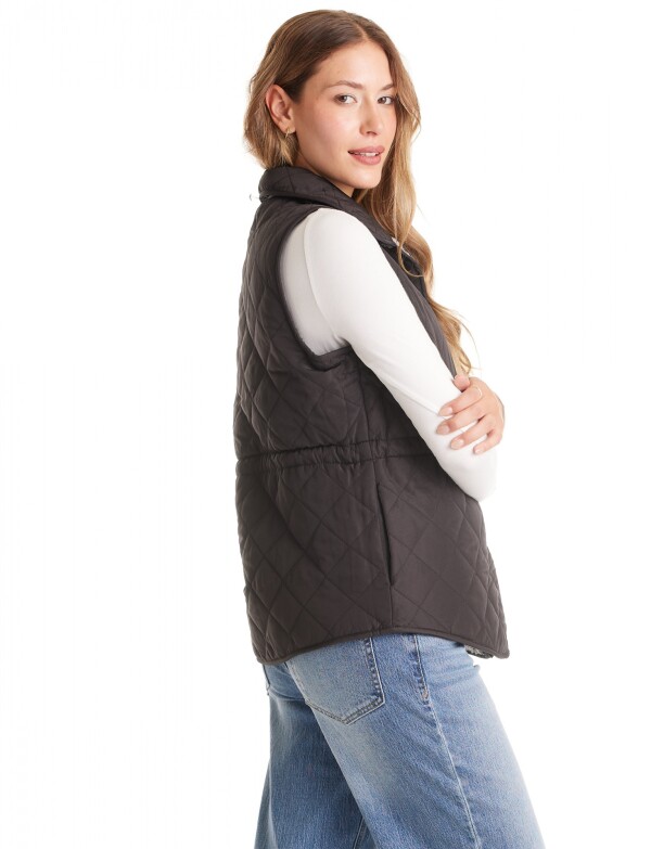 Chaleco Reversible Sherpa & Capitoneado NEGRO/MULTI