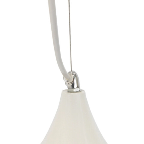 Lámpara colgante COPA metal blanco brillante 60W GN0445