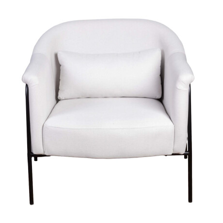 BUTACA TELA-Y-METAL NATURAL-BEIGE LYON NATURAL