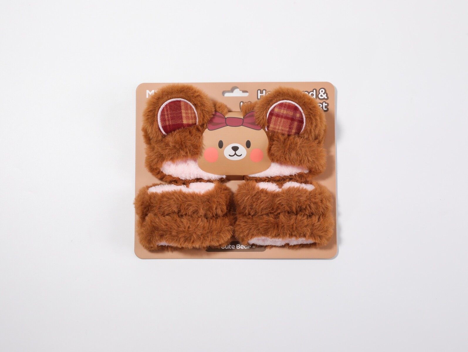 CONJUNTO DE DIADEMA Y PULSERAS DE ANIMALES (OSO TIERNO) 