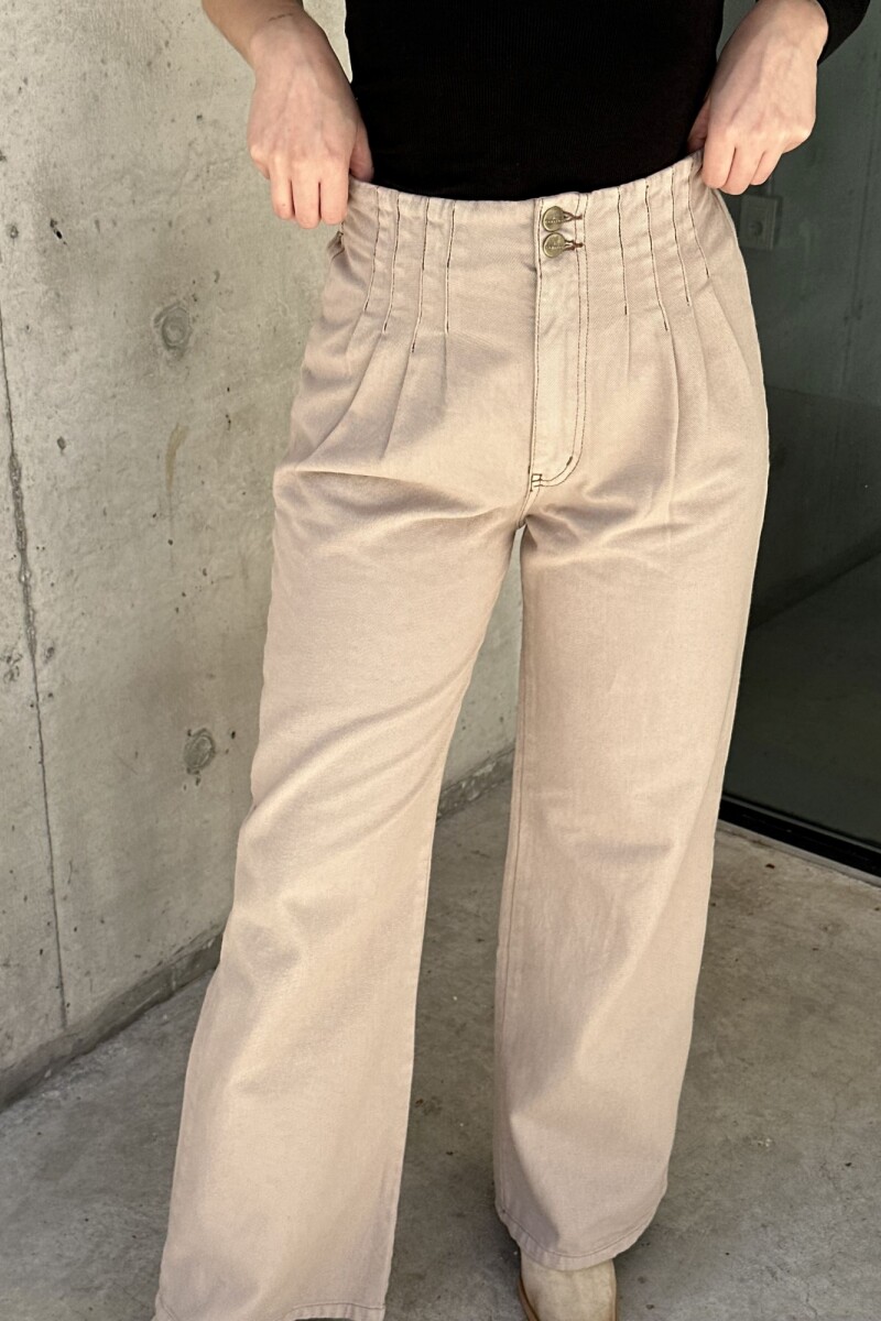 Wide Pant Beige