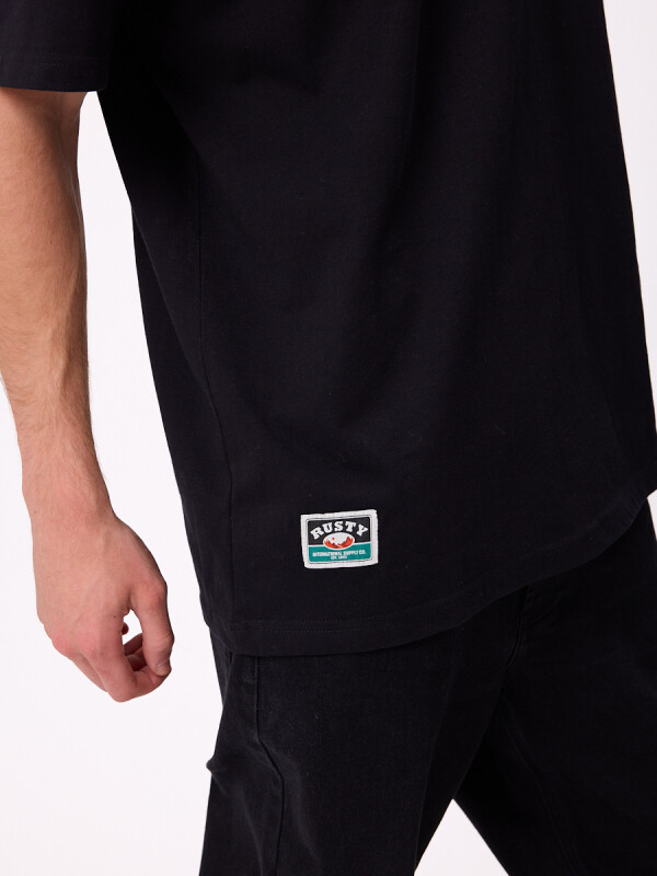 T-SHIRT PORTBO RUSTY Negro