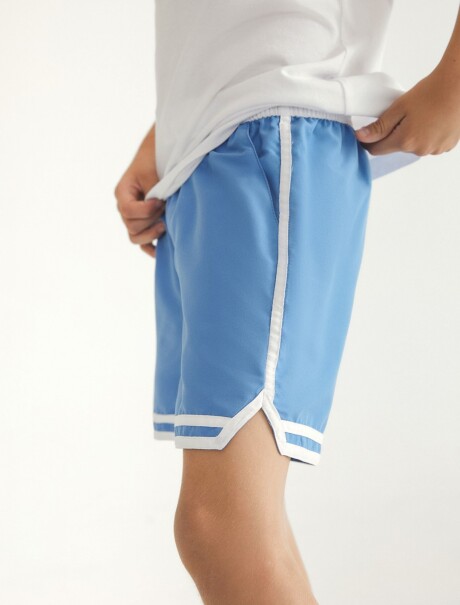 SHORT INFATIL DE BAÑO AZUL