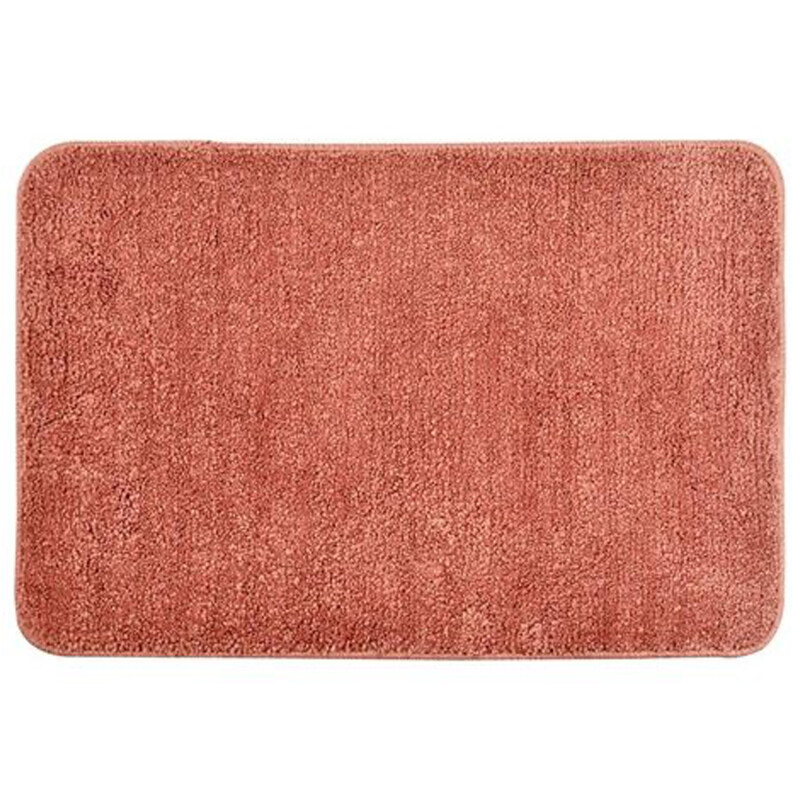 Alfombra De Baño Dohler En Microfibra 60x40cm Coral