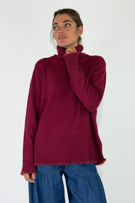 SWEATER TAMES Bordo