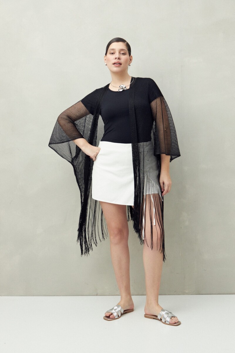 PONCHO SAVIA Negro