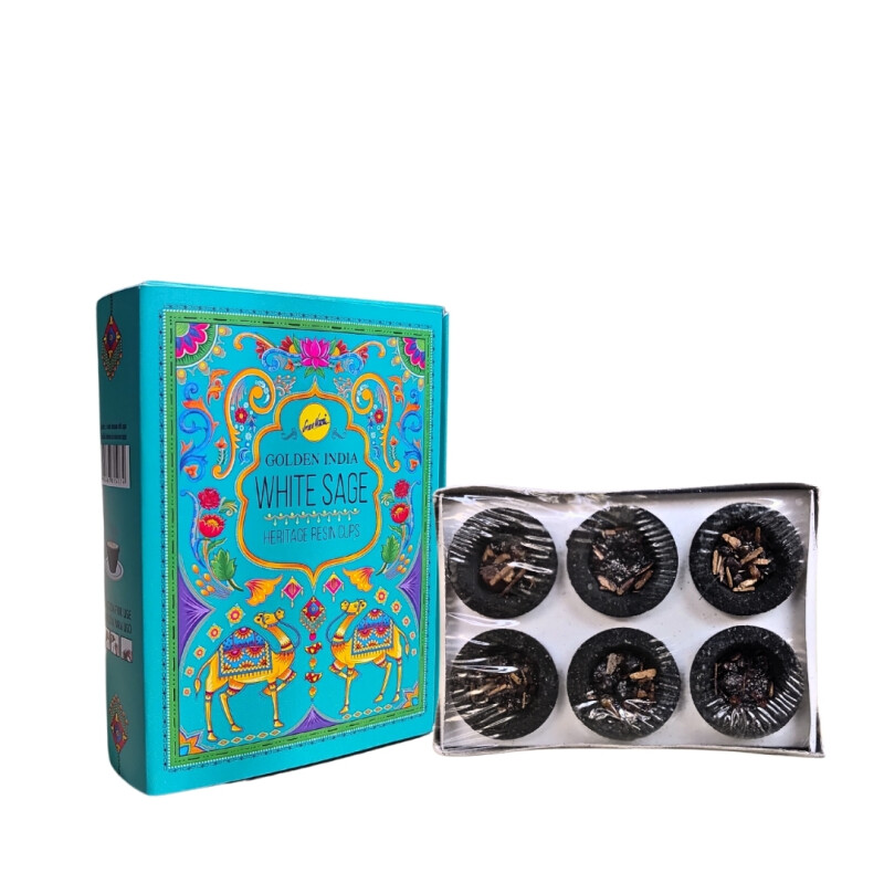 CARBÓN CON RESINA SREE VANI X3 Salvia Blanca