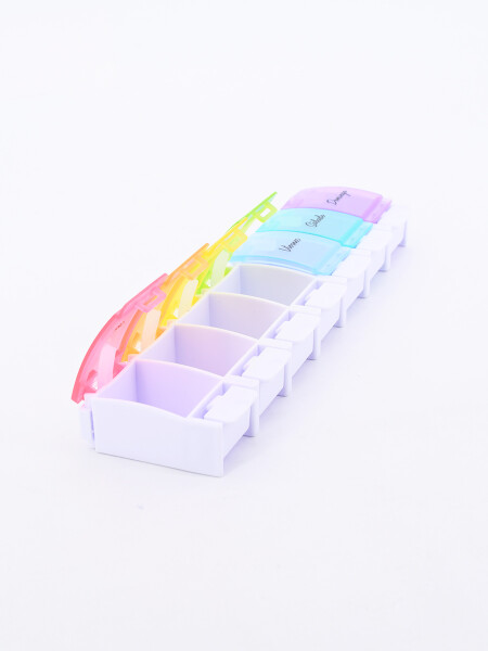 PASTILLERO SEMANAL MULTICOLOR