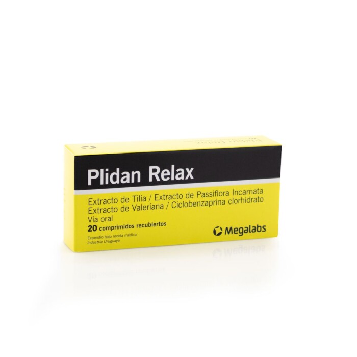 PLIDAN RELAX CJ X 20 COMPRIMIDOS única