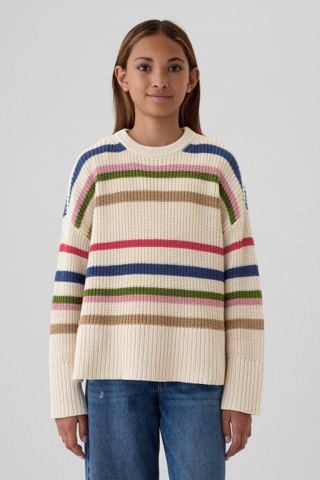 Buzo A Rayas Niña Multi Stripe