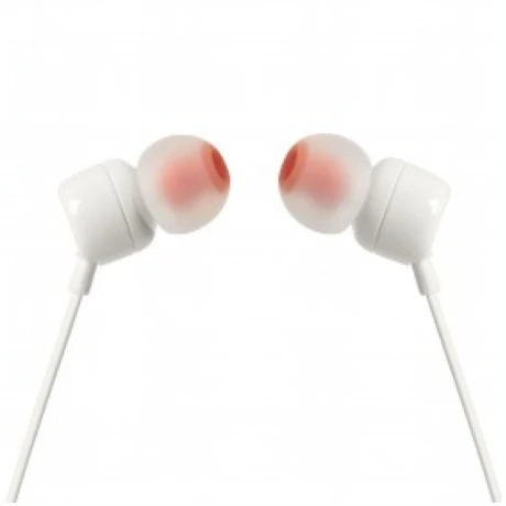 AURICULARES JBL HEADPHONE T110 IN EAR Auriculares Cableados JBL Tune T110 Con Micrófono - White