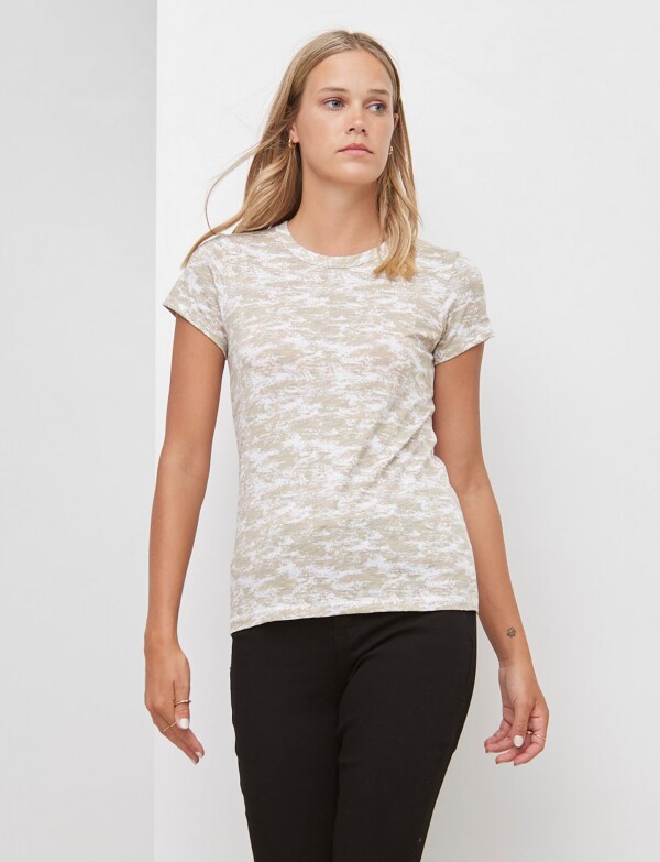 Remera Printed KHAKI/MULTI