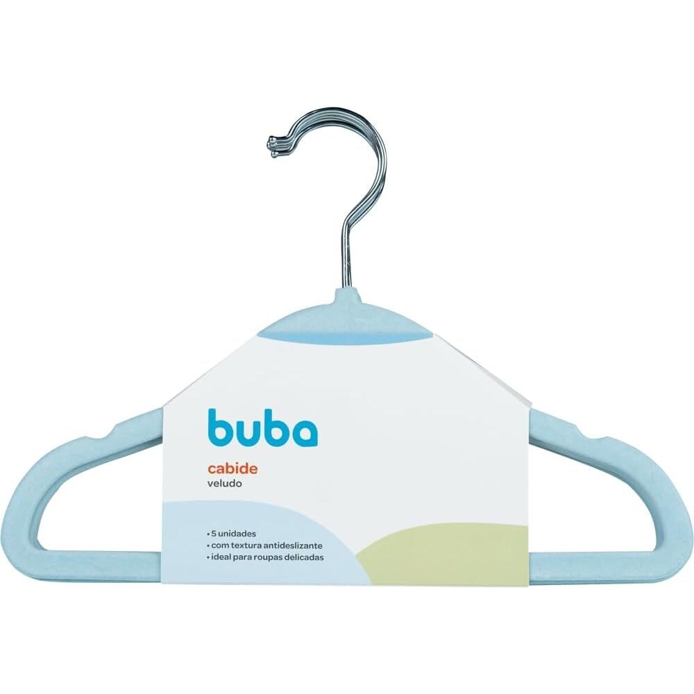 Set perchas BUBA x5 celeste