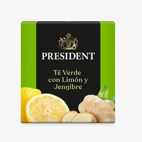 Té President línea sabores Té verde con limón y jengibre