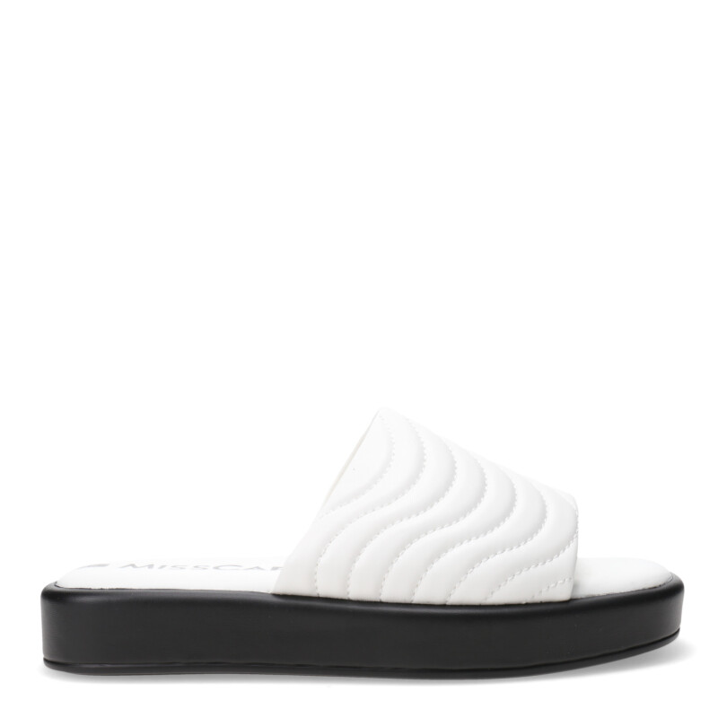 Sandalias de Mujer Miss Carol IRINA con tira ancha Blanco