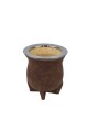 Mate calabaza camionero c/chancho acero grande Marron