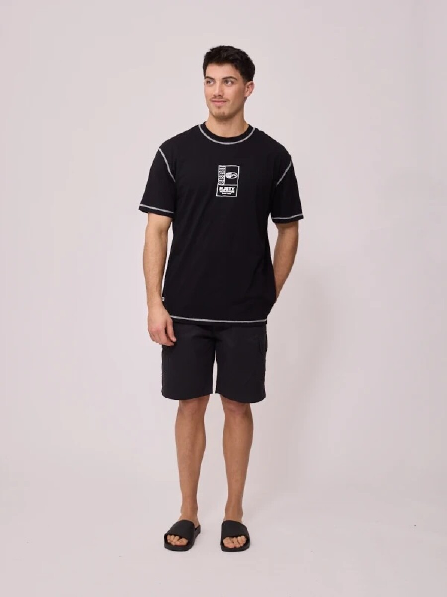 T-SHIRT RUSTY HERITY - NEGRO 