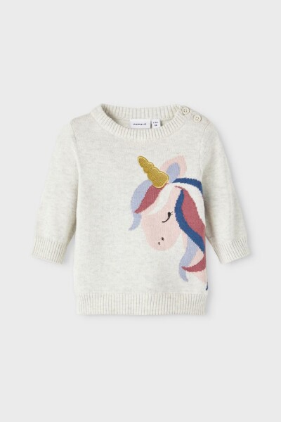 Sweater Tejido Unicornio Peyote Melange