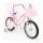 Bicicleta Bebesit Queen rodado 16" con rueditas y canasto Rosa
